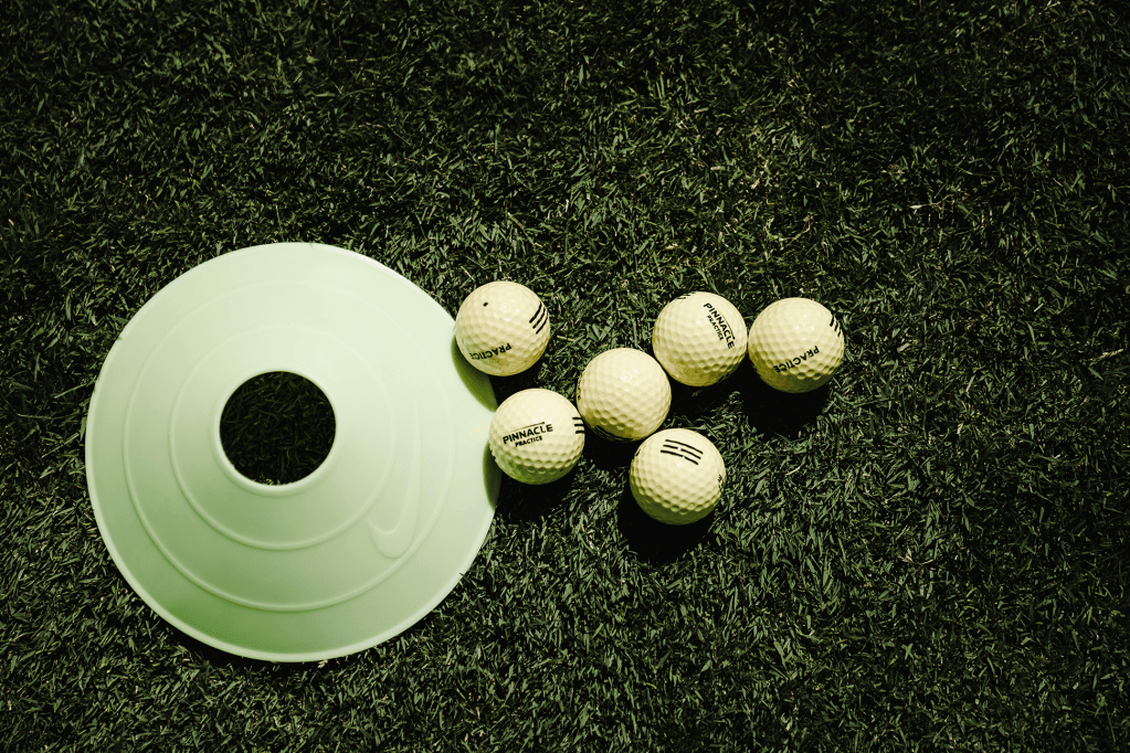 Practice layout on golf course